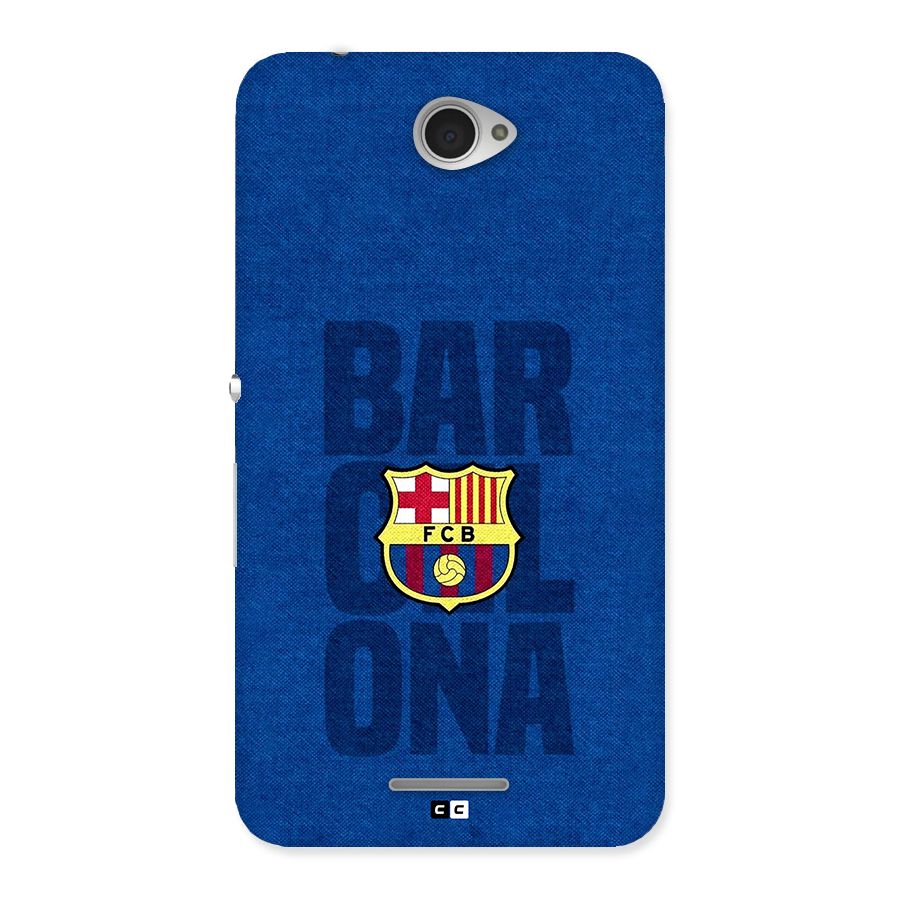 Barcelona Typography Back Case for Xperia E4
