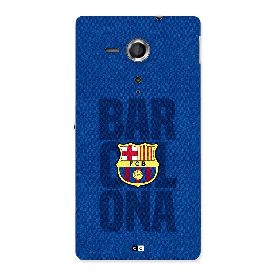 Barcelona Typography Back Case for Xperia Sp
