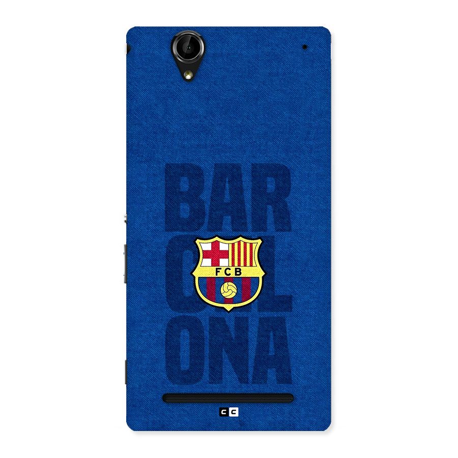 Barcelona Typography Back Case for Xperia T2