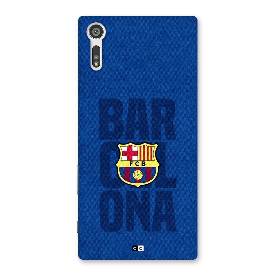 Barcelona Typography Back Case for Xperia XZ