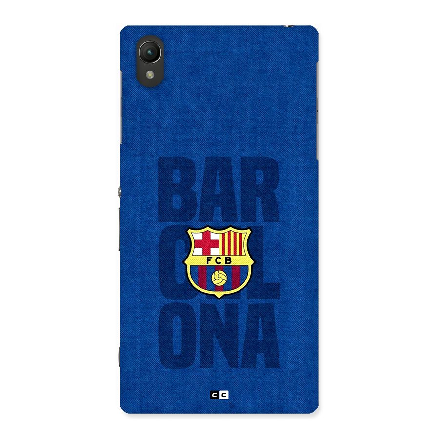 Barcelona Typography Back Case for Xperia Z1