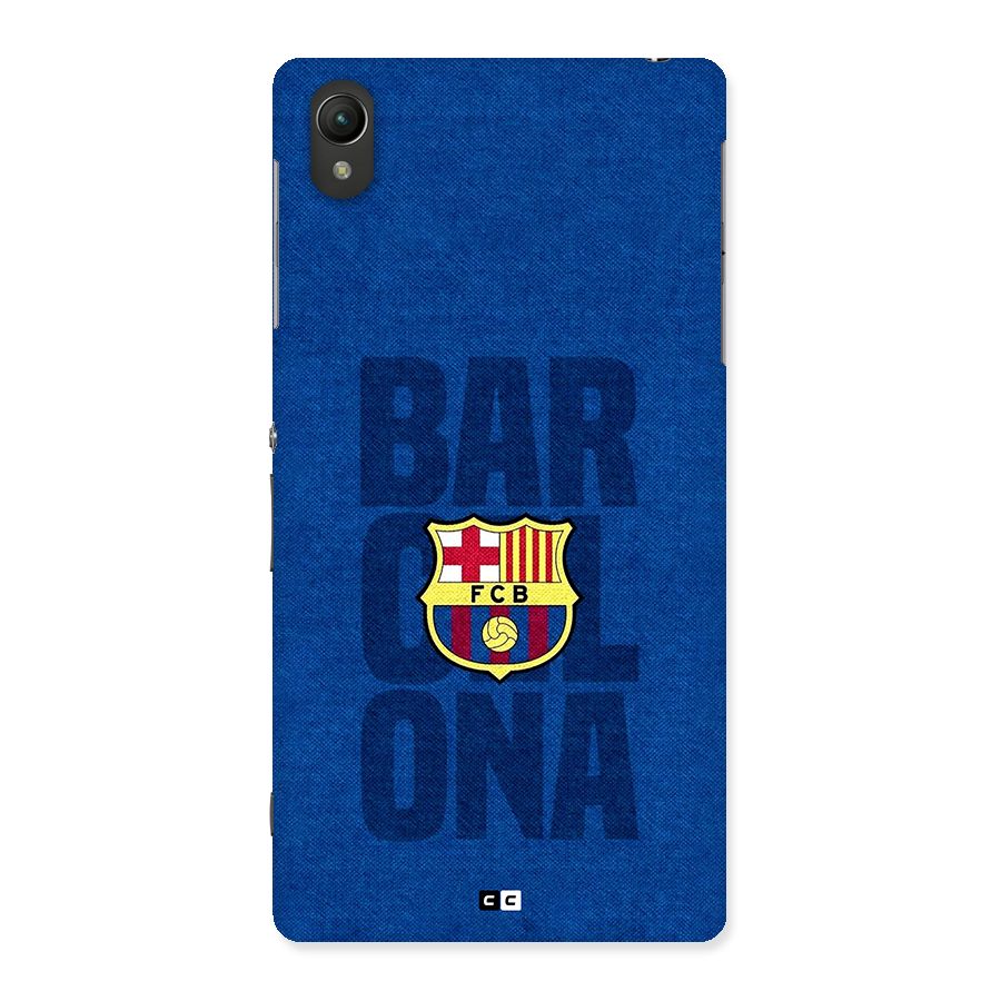 Barcelona Typography Back Case for Xperia Z2