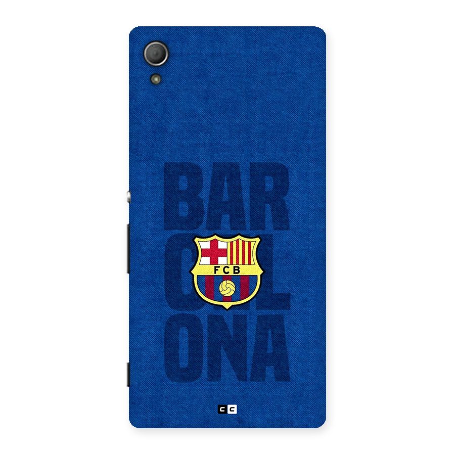 Barcelona Typography Back Case for Xperia Z3 Plus