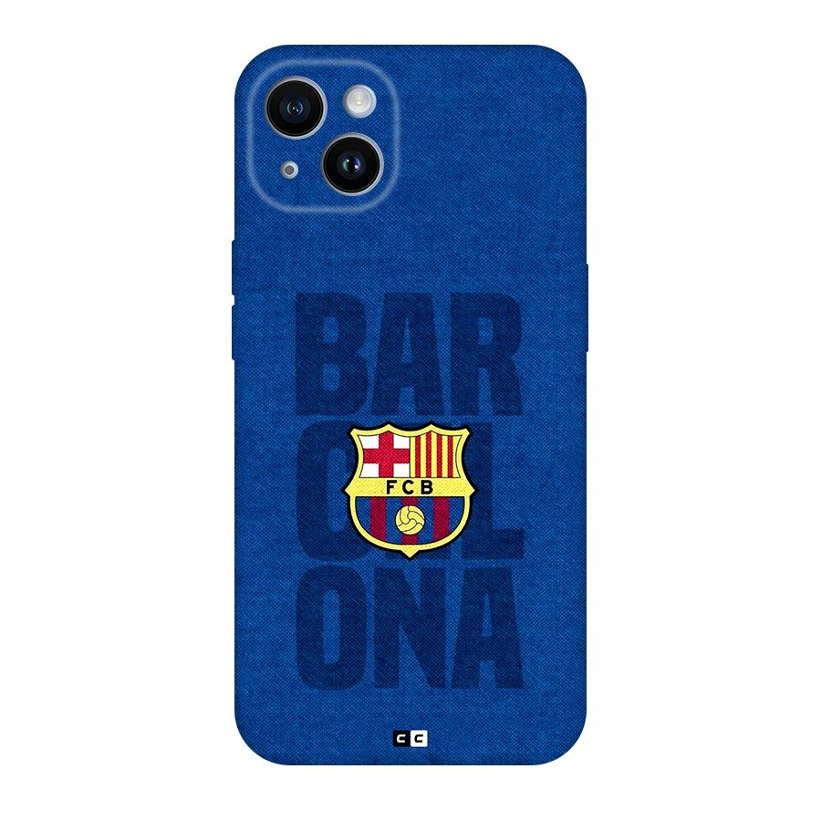 Barcelona Typography Back Case for iPhone 14