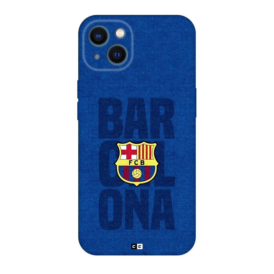 Barcelona Typography Back Case for iPhone 13