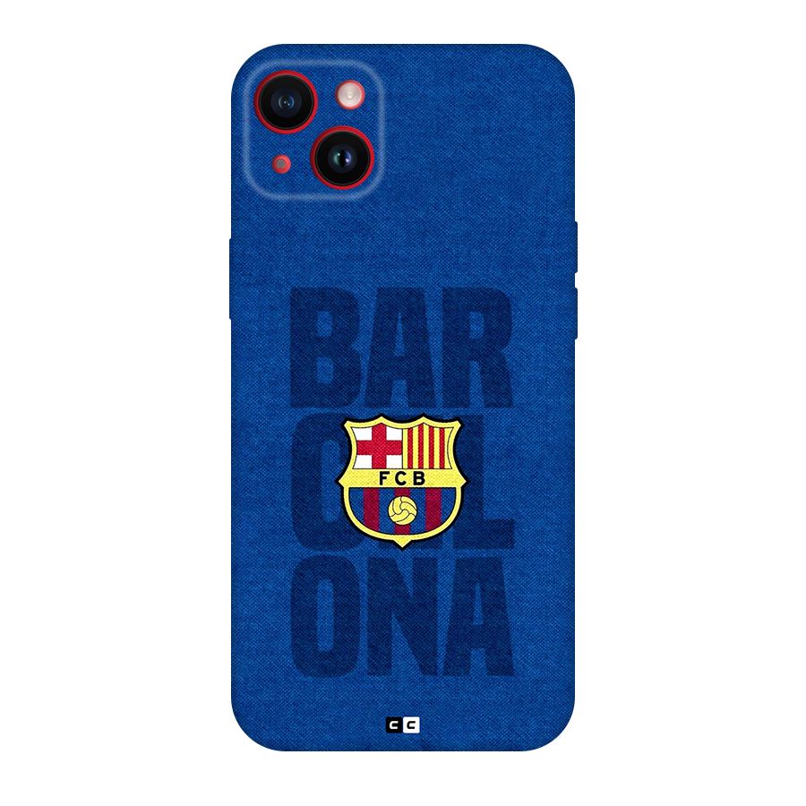 Barcelona Typography Back Case for iPhone 14 Plus