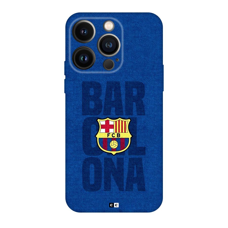 Barcelona Typography Back Case for iPhone 14 Pro