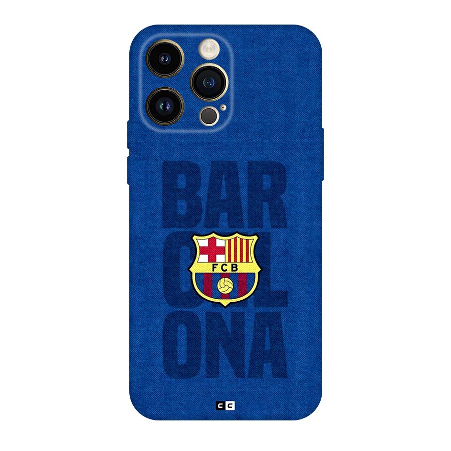 Barcelona Typography Back Case for iPhone 14 Pro Max
