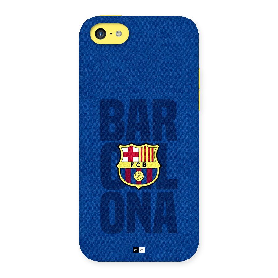 Barcelona Typography Back Case for iPhone 5C