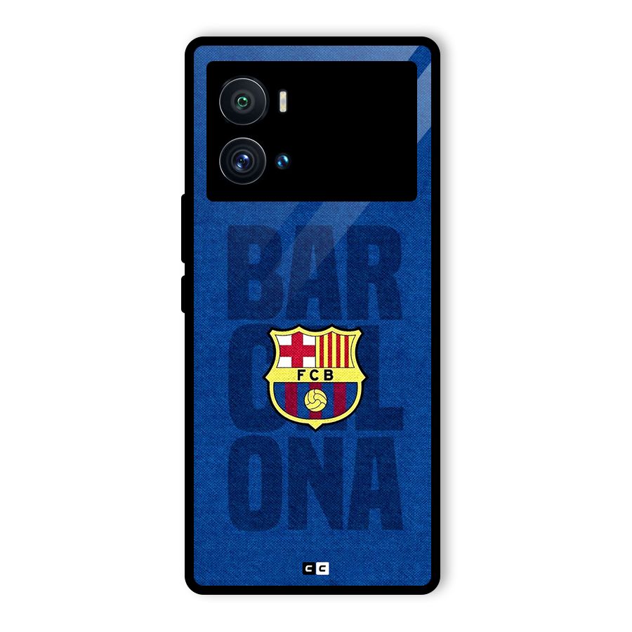 Barcelona Typography Glass Back Case for Vivo iQOO 9 Pro