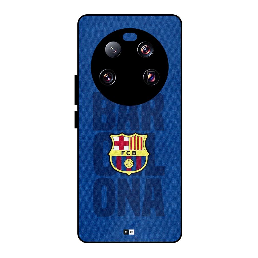 Barcelona Typography Metal Back Case for Xiaomi 13 Ultra
