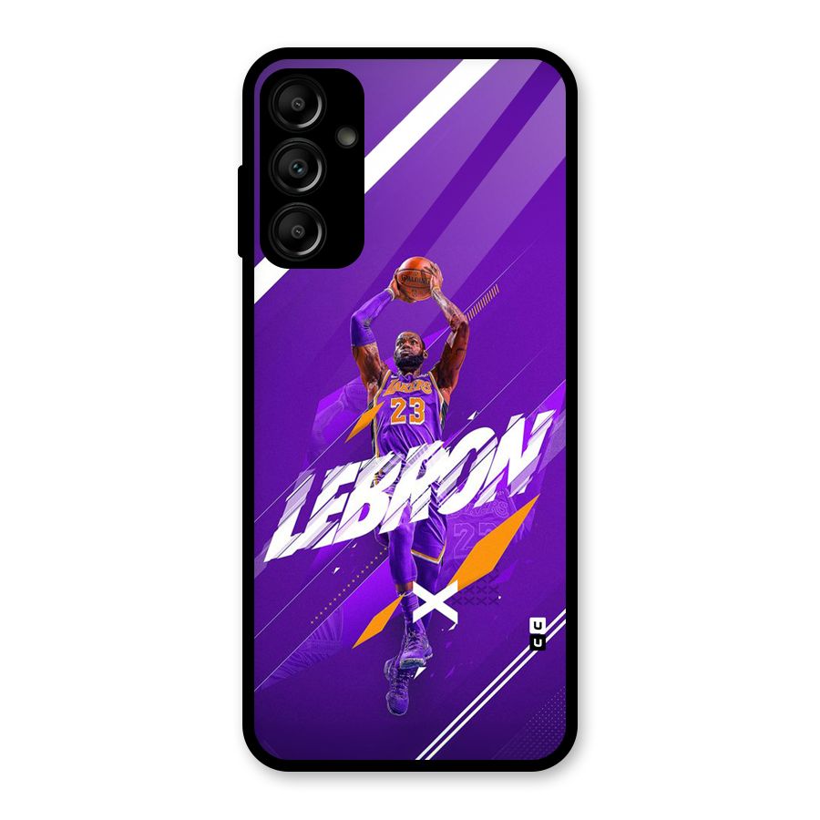 Basketball Star Glass Back Case for Galaxy A14 5G