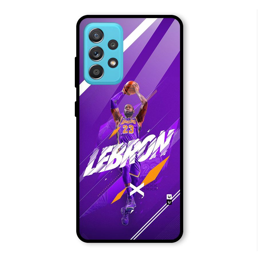 Basketball Star Glass Back Case for Galaxy A52s 5G