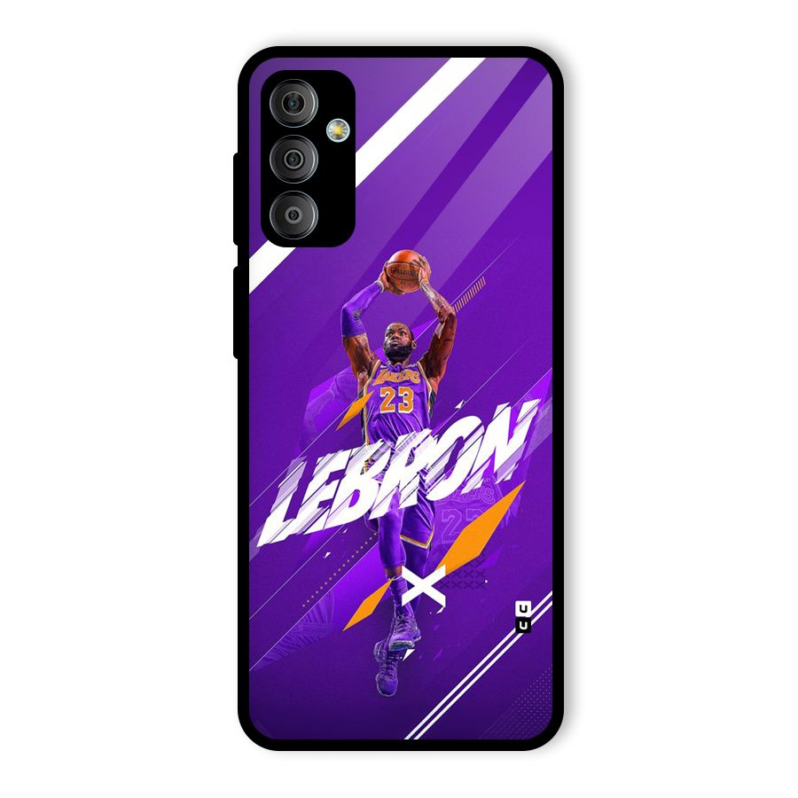 Basketball Star Glass Back Case for Galaxy F23