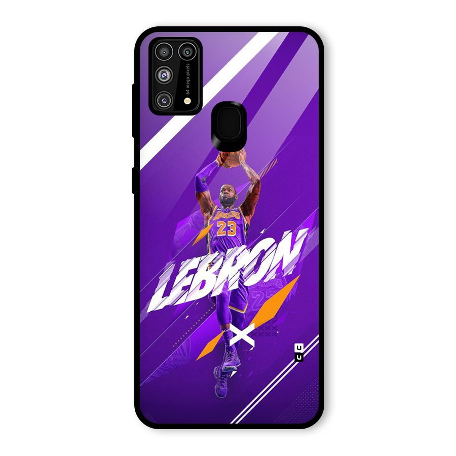 Basketball Star Glass Back Case for Galaxy M31