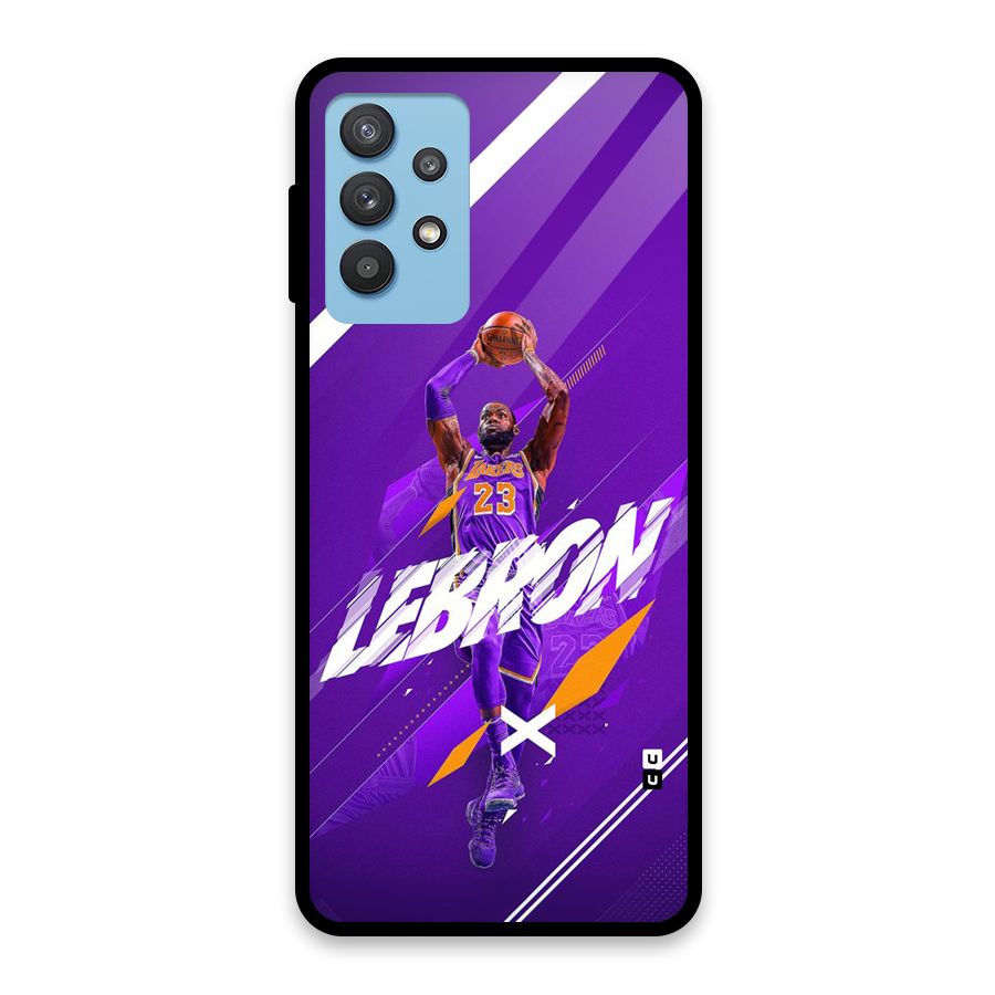 Basketball Star Glass Back Case for Galaxy M32 5G