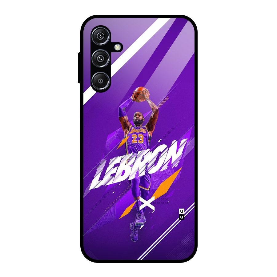 Basketball Star Glass Back Case for Galaxy M34 5G