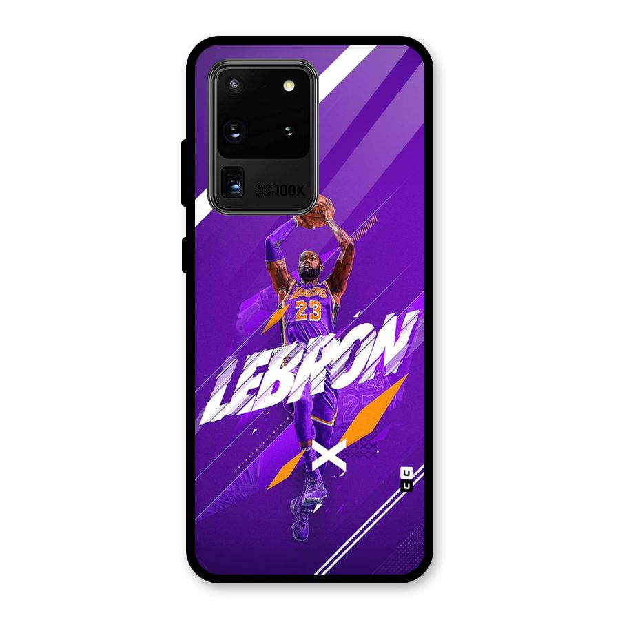 Basketball Star Glass Back Case for Galaxy S20 Ultra