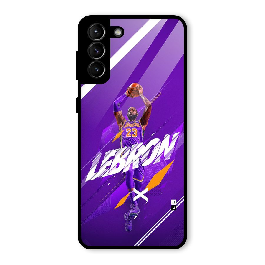 Basketball Star Glass Back Case for Galaxy S21 Plus