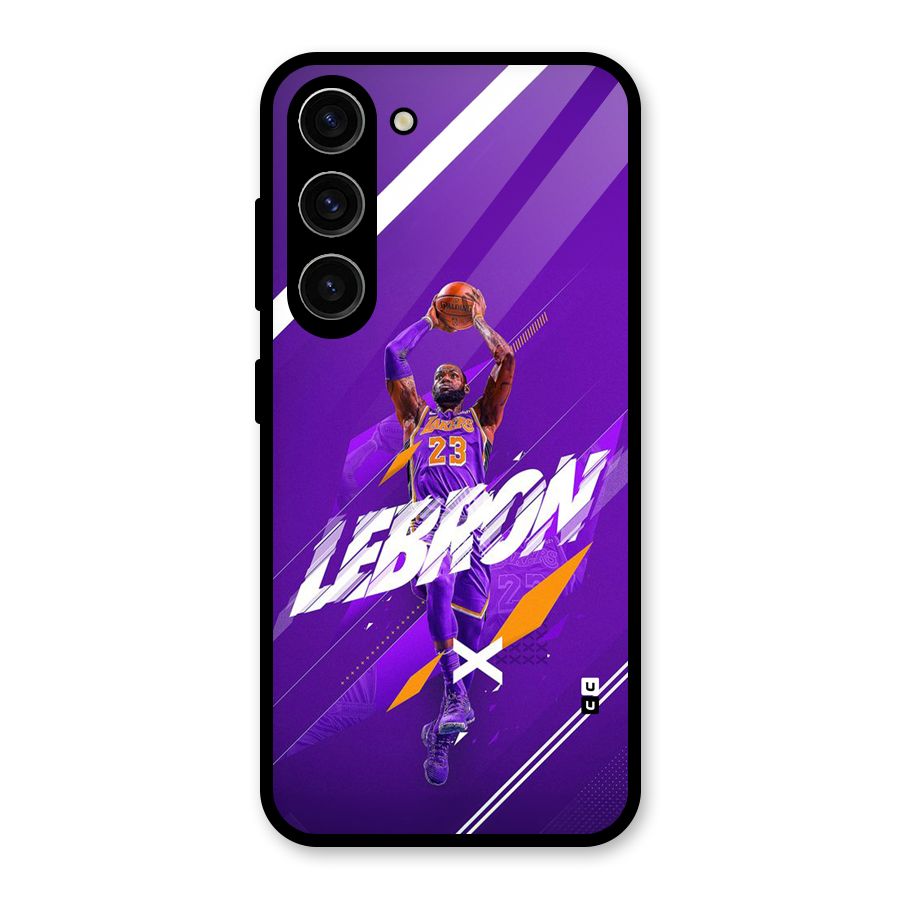 Basketball Star Glass Back Case for Galaxy S23