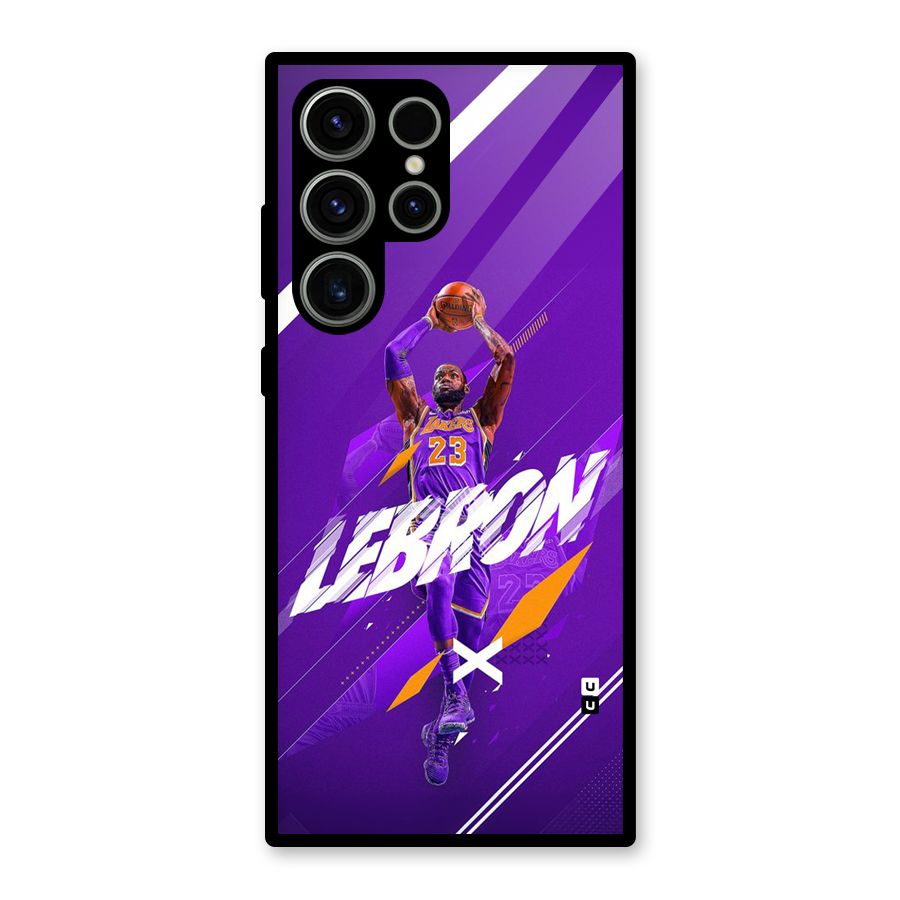 Basketball Star Glass Back Case for Galaxy S23 Ultra