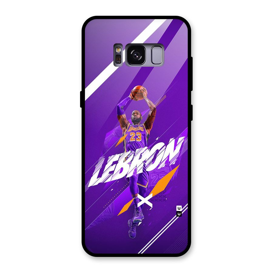 Basketball Star Glass Back Case for Galaxy S8