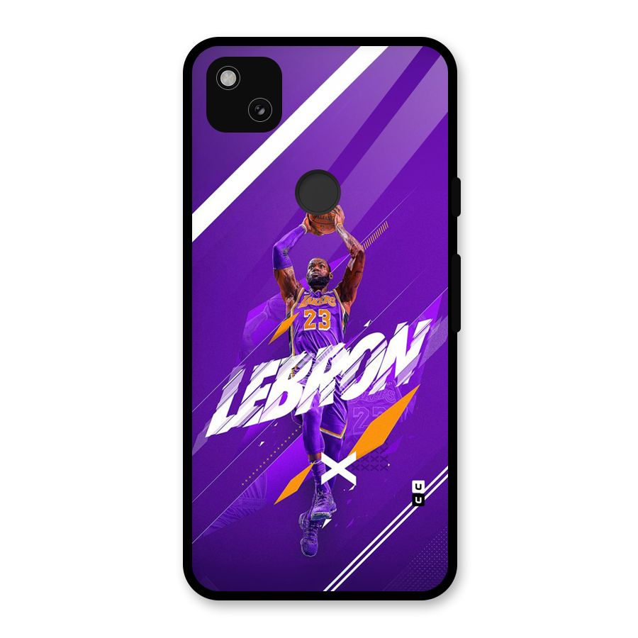 Basketball Star Glass Back Case for Google Pixel 4a