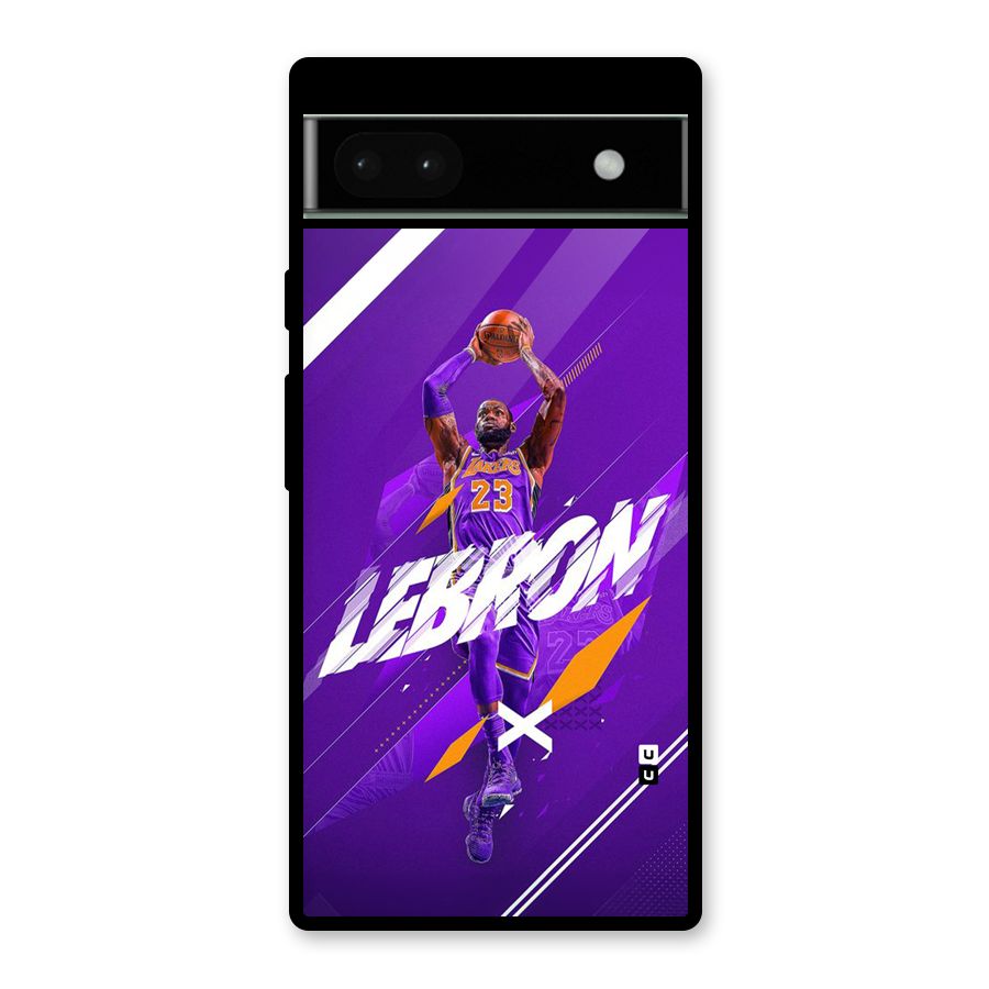 Basketball Star Glass Back Case for Google Pixel 6a