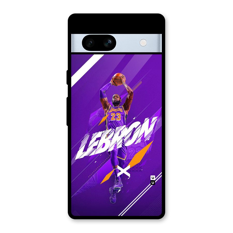 Basketball Star Glass Back Case for Google Pixel 7a