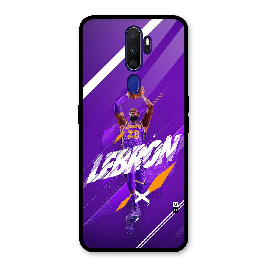 Basketball Star Glass Back Case for Oppo A9 (2020)