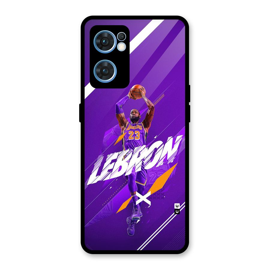 Basketball Star Glass Back Case for Oppo Reno7 5G