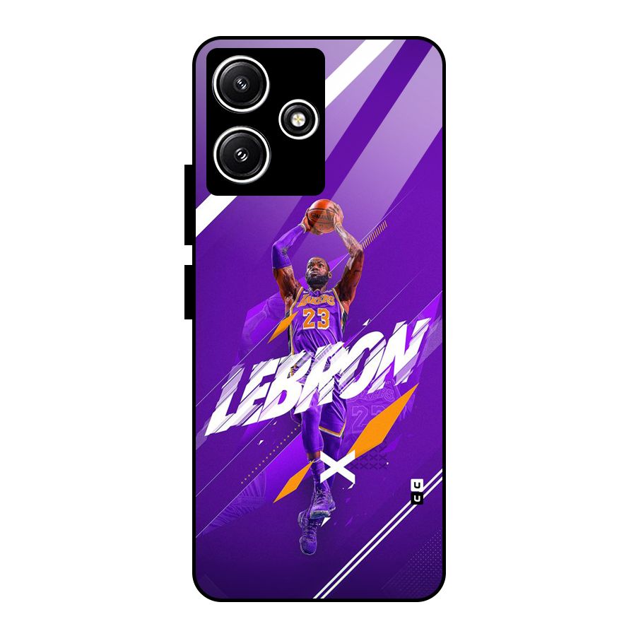 Basketball Star Glass Back Case for Poco M6 Pro