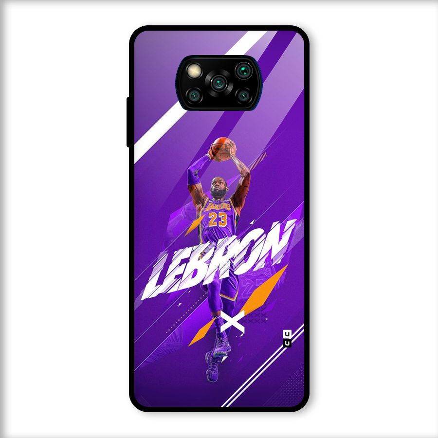 Basketball Star Glass Back Case for Poco X3