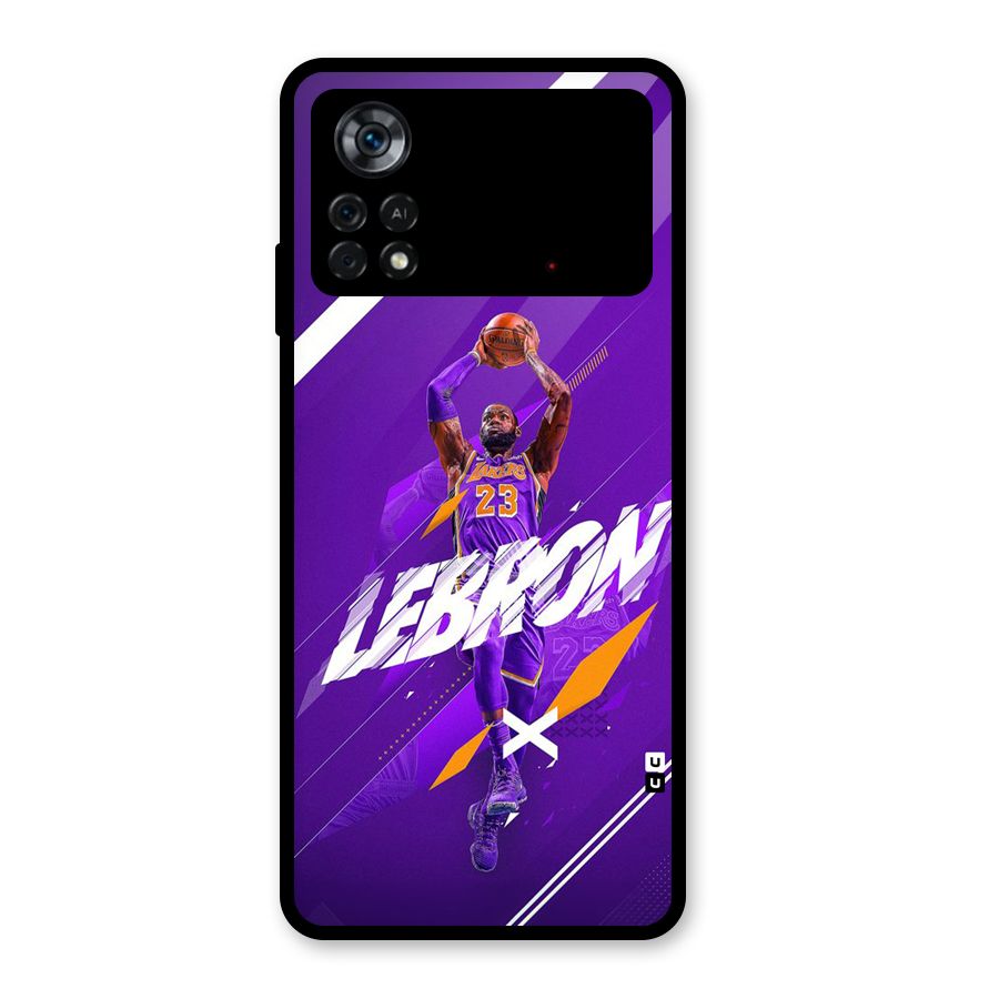 Basketball Star Glass Back Case for Poco X4 Pro 5G