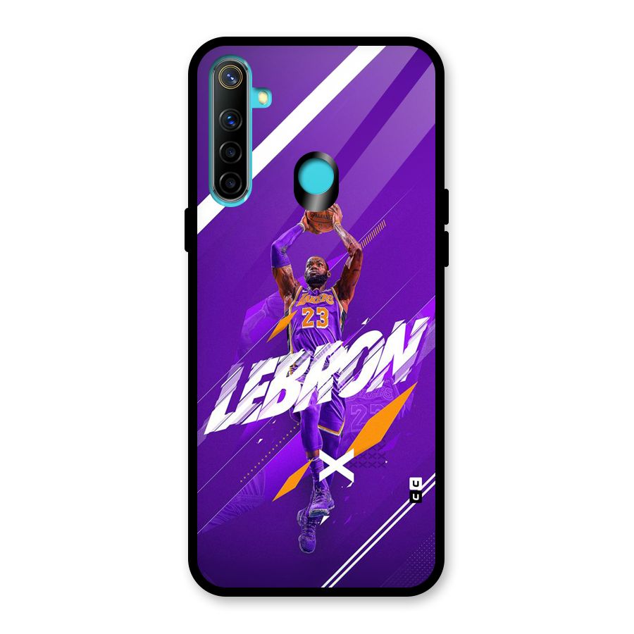 Basketball Star Glass Back Case for Realme 5i