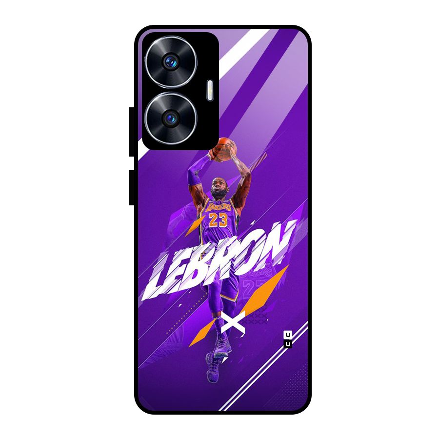 Basketball Star Glass Back Case for Realme Narzo N55