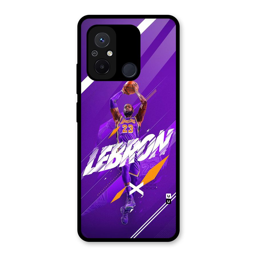 Basketball Star Glass Back Case for Redmi 12C