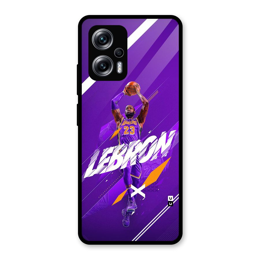 Basketball Star Glass Back Case for Redmi K50i