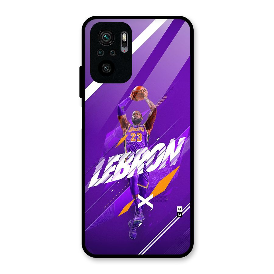Basketball Star Glass Back Case for Redmi Note 10S