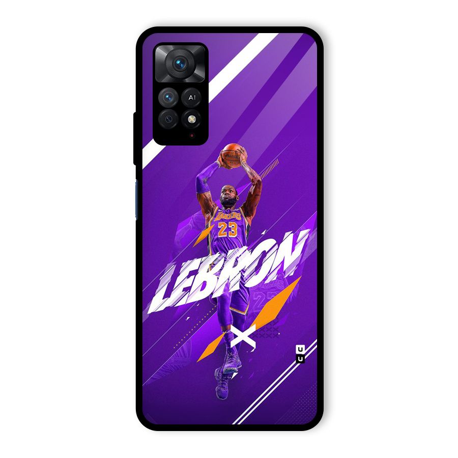 Basketball Star Glass Back Case for Redmi Note 11 Pro