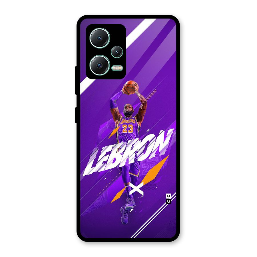 Basketball Star Glass Back Case for Redmi Note 12 5G