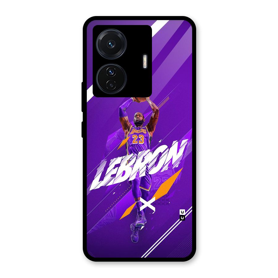 Basketball Star Glass Back Case for Vivo T1 Pro
