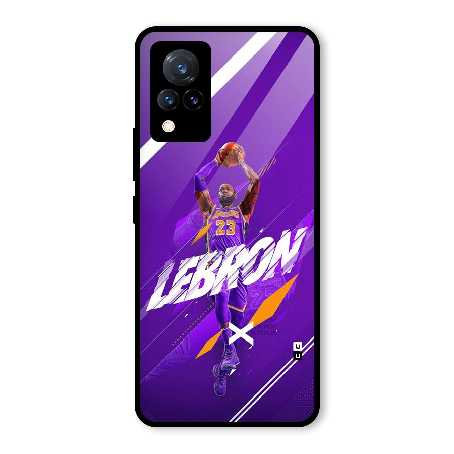 Basketball Star Glass Back Case for Vivo V21 5G