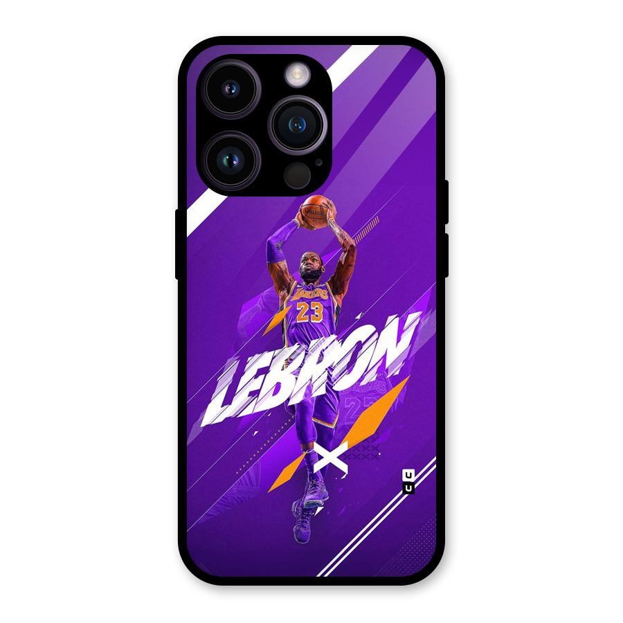 Basketball Star Glass Back Case for iPhone 14 Pro