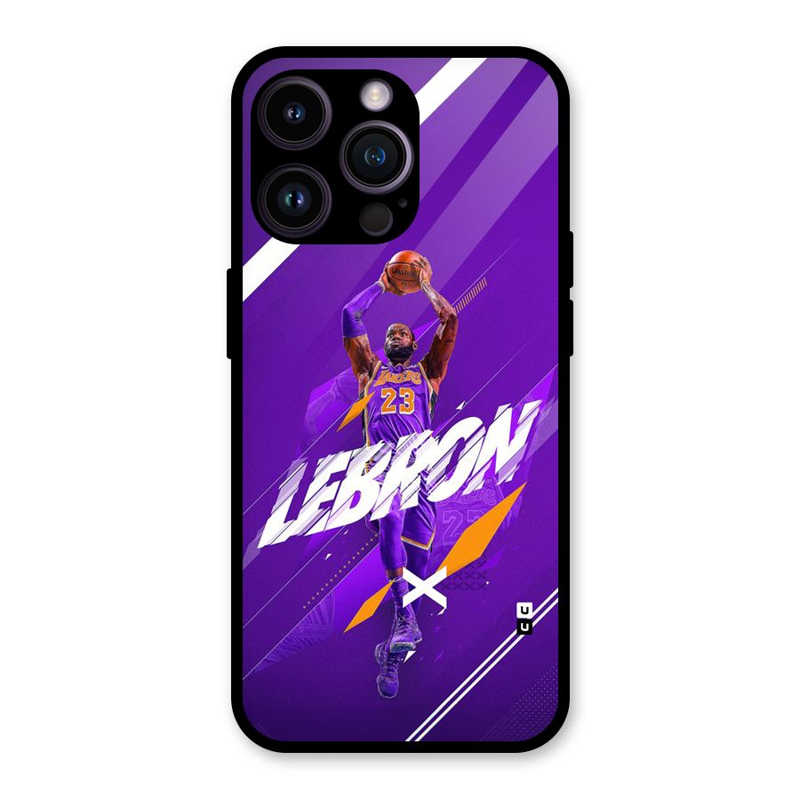 Basketball Star Glass Back Case for iPhone 14 Pro Max