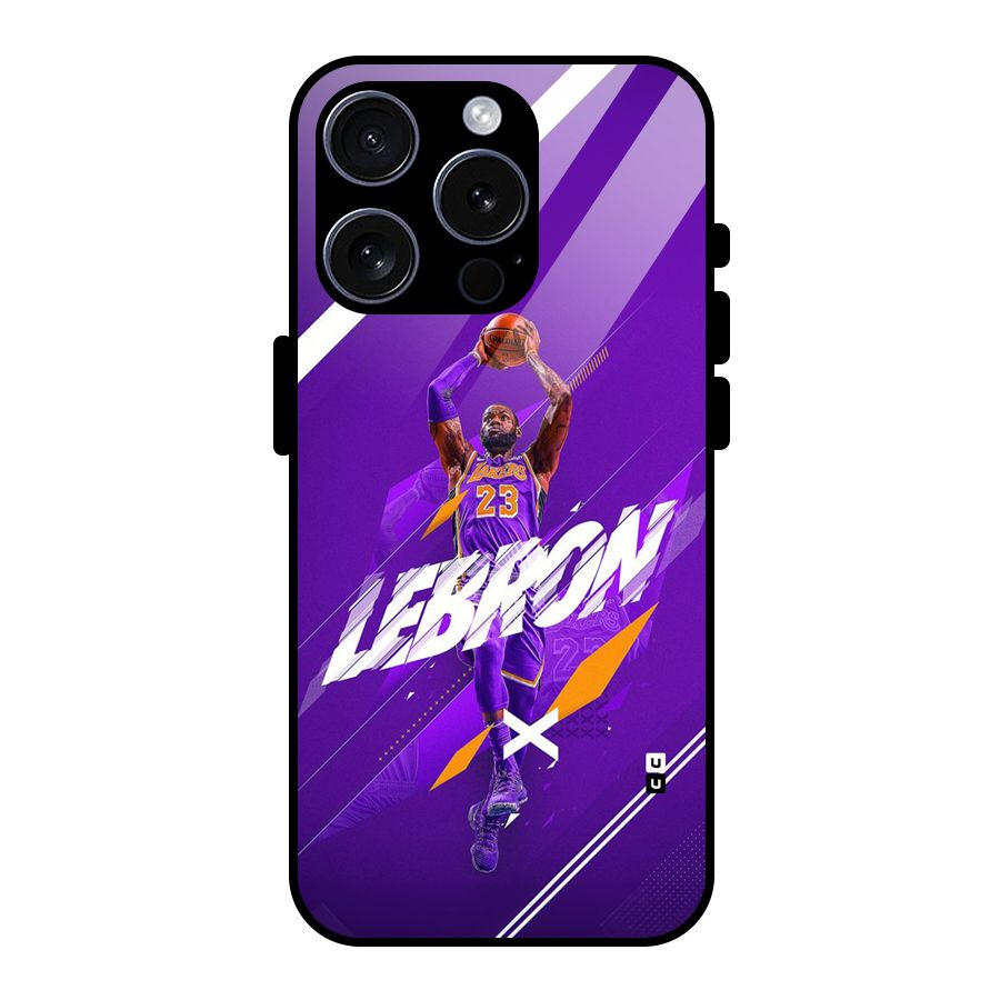 Basketball Star Glass Back Case for iPhone 15 Pro
