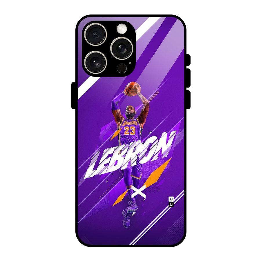 Basketball Star Glass Back Case for iPhone 15 Pro Max