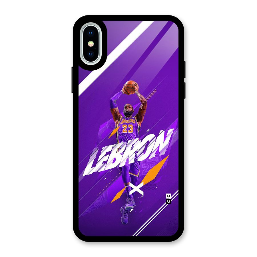 Basketball Star Glass Back Case for iPhone XS