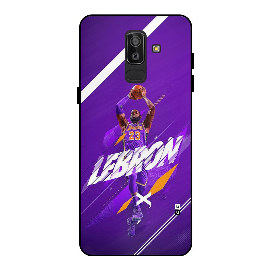 Basketball Star Metal Back Case for Galaxy J8