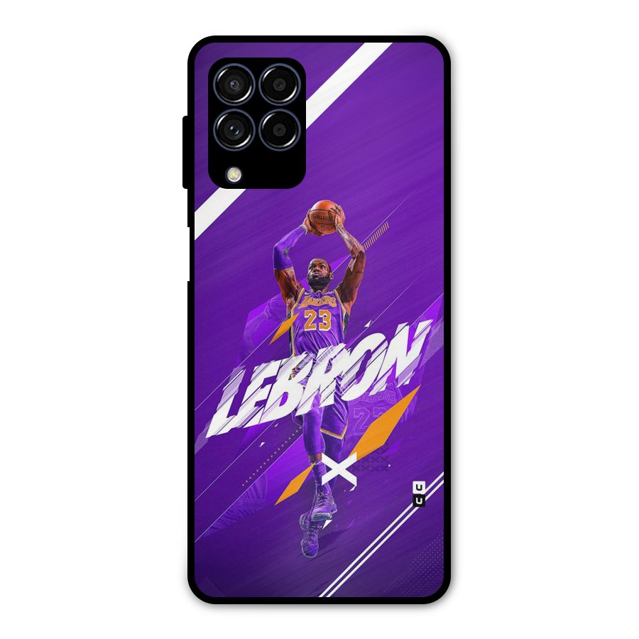 Basketball Star Metal Back Case for Galaxy M53 5G